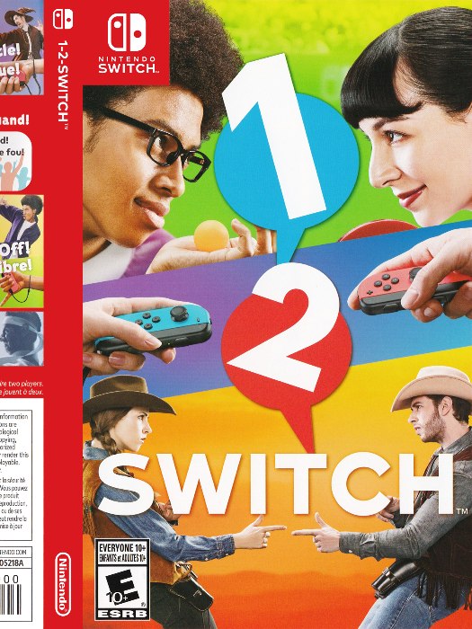 1-2 switch Nintendo Switch boş oyun kutusu ve kapak baskısı