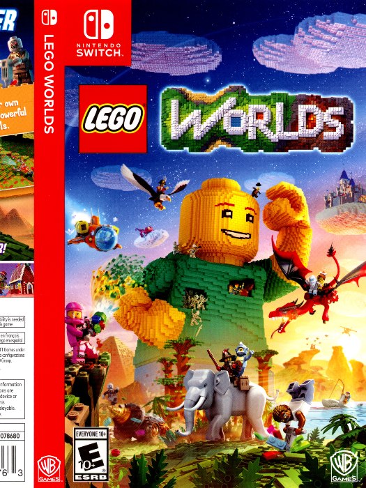 Lego worlds Nintendo Switch boş oyun kutusu ve kapak baskısı
