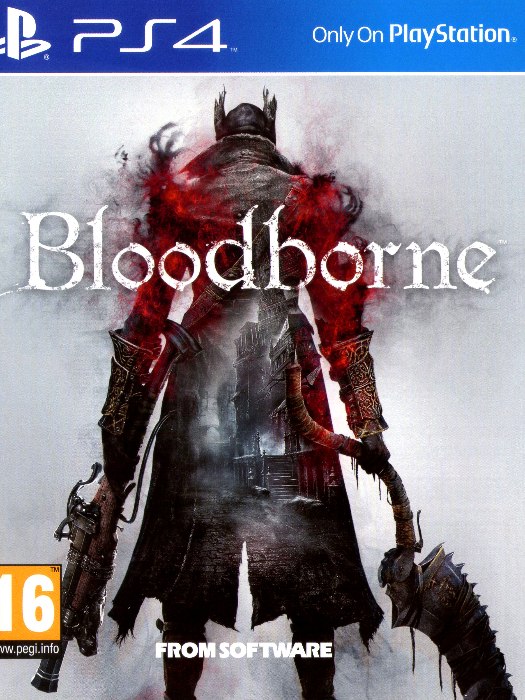 Bloodborne PS4 boş oyun kutusu ve kapak baskısı