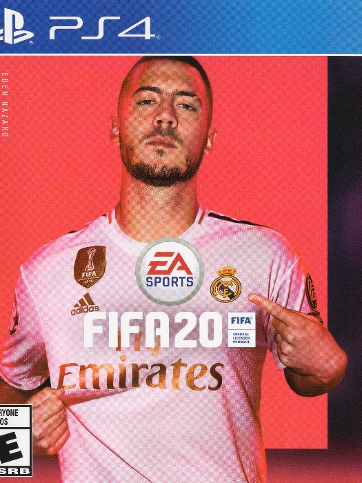 Fifa 2020 PS4 boş oyun kutusu ve kapak baskısı