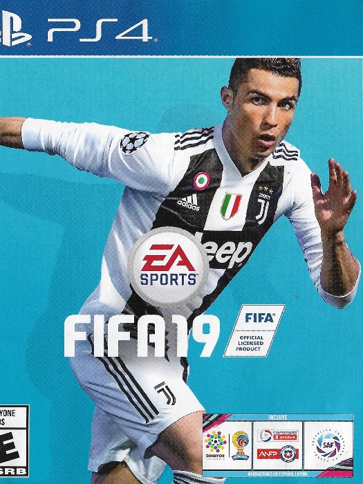 Fifa 2019 PS4 boş oyun kutusu ve kapak baskısı