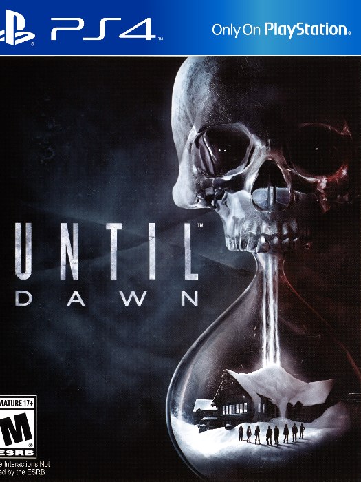 Until Dawn PS4 boş oyun kutusu ve kapak baskısı