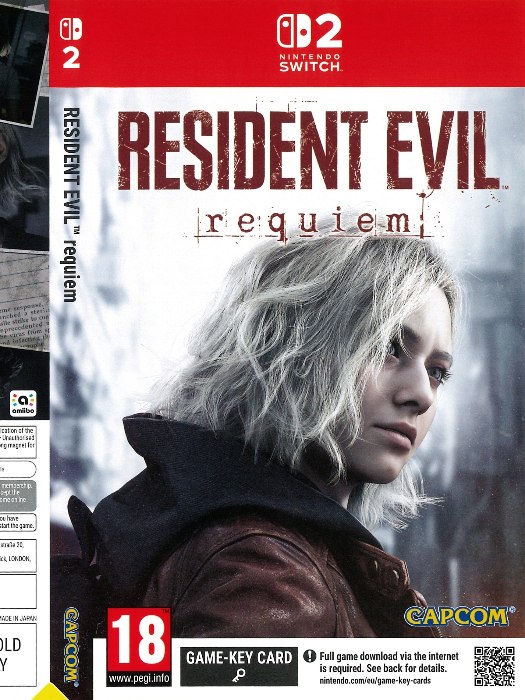 Resident Evil Requiem Nintendo Switch 2 boş oyun kutusu ve kapak baskısı