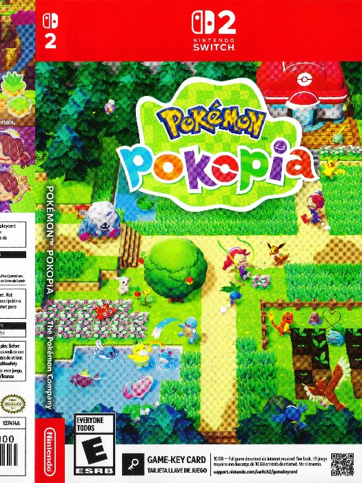 Pokemon Pokopia Nintendo Switch 2 boş oyun kutusu ve kapak baskısı