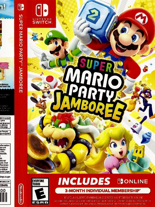 Super Mario Party Jamboree Nintendo Switch 2 boş oyun kutusu ve kapak baskısı