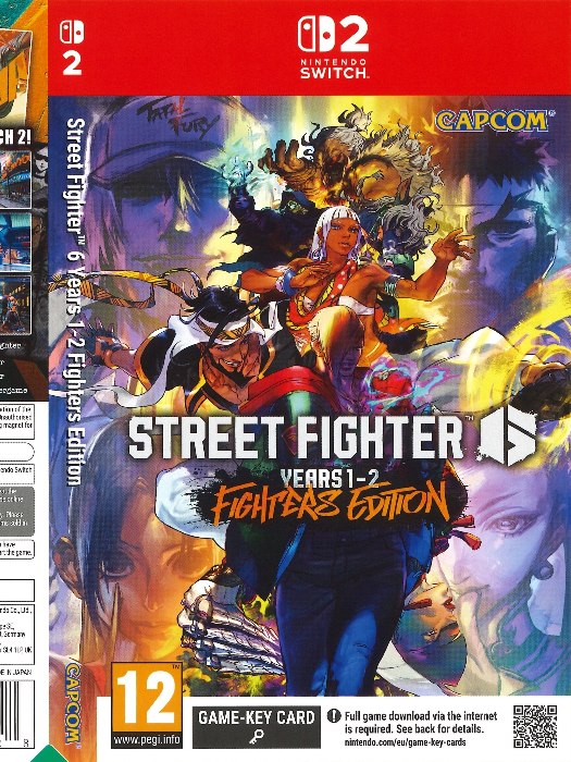 Street Fighter 6 Nintendo Switch 2 boş oyun kutusu ve kapak baskısı