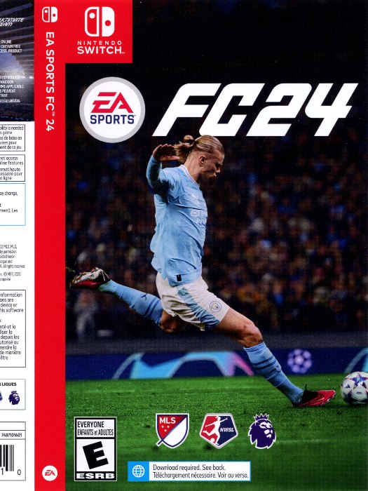 Fc 24 Nintendo Switch boş oyun kutusu ve kapak baskısı