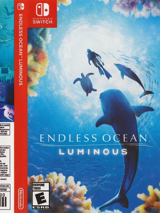 Endless Ocean Nintendo Switch boş oyun kutusu ve kapak baskısı