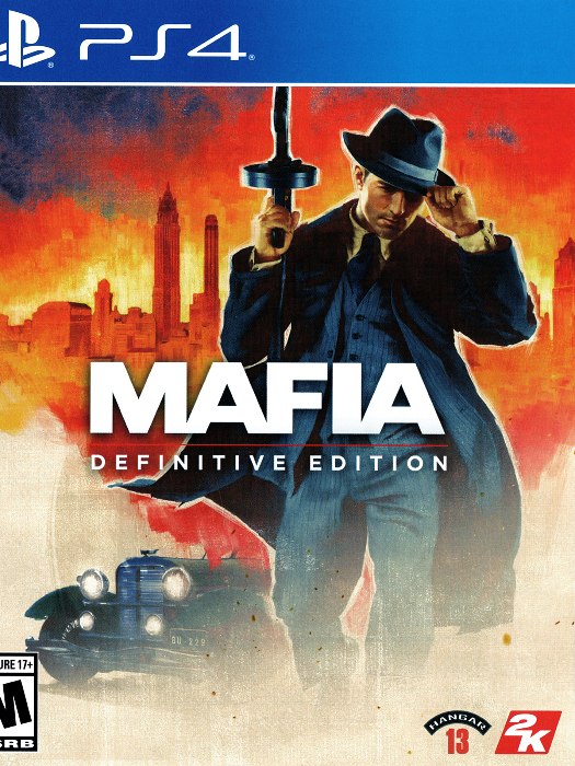 Mafia Definitive Edition PS4 boş oyun kutusu ve kapak baskısı