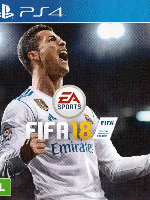 Fifa 18 PS4 boş oyun kutusu ve kapak baskısı
