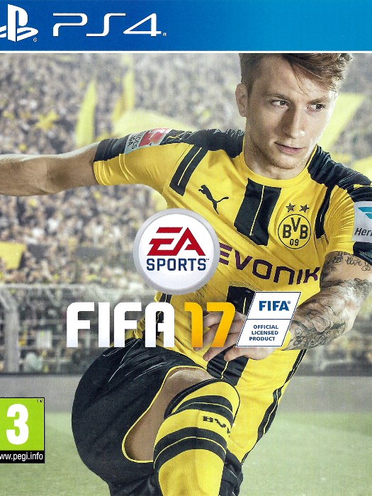 Fifa 17 PS4 boş oyun kutusu ve kapak baskısı