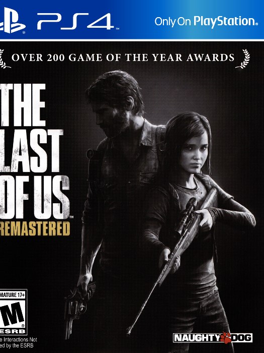 The Last Of Us Remastered PS4 boş oyun kutusu ve kapak baskısı