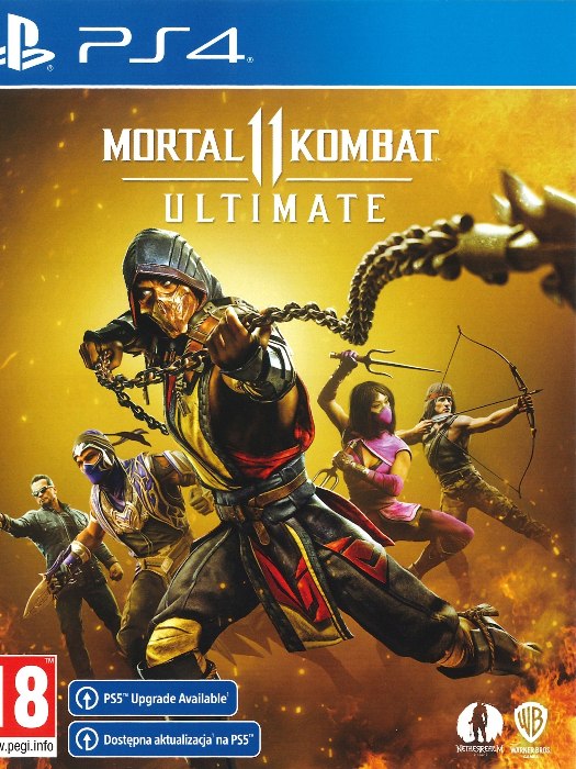 Mortal Kombat 11 Ultimate Edition PS4 boş oyun kutusu ve kapak baskısı