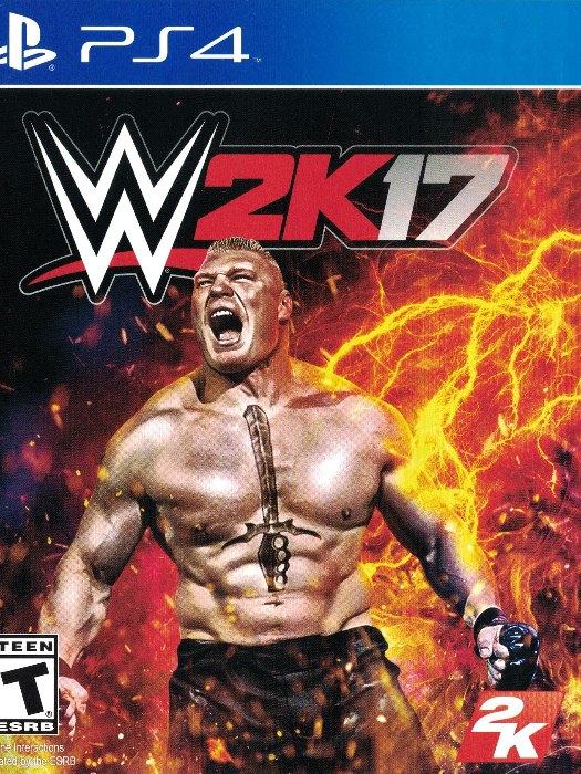Wwe 2 K 17 PS4 boş oyun kutusu ve kapak baskısı