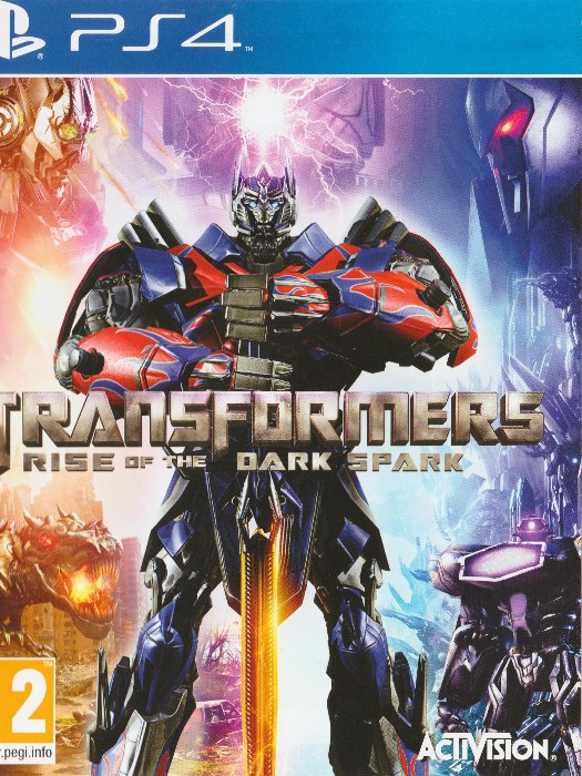 Transformers rise of the dark spark PS4 boş oyun kutusu ve kapak baskısı