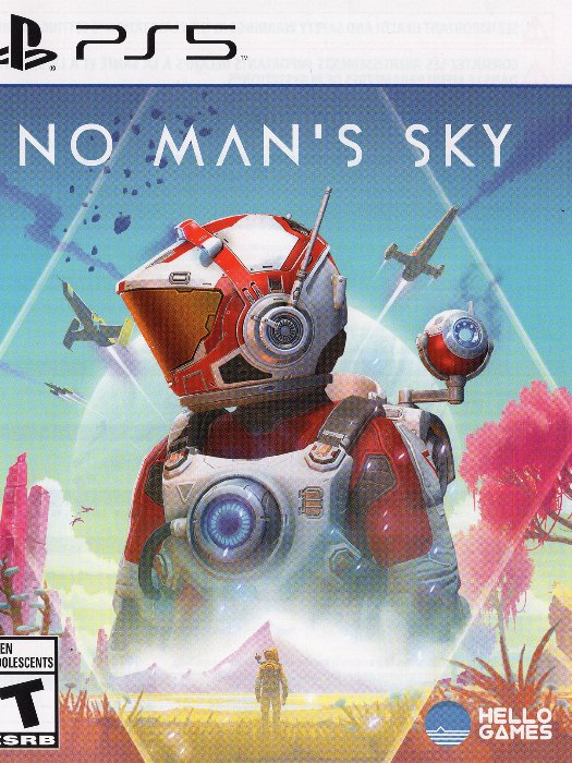 No Mans Sky PS5 boş oyun kutusu ve kapak baskısı