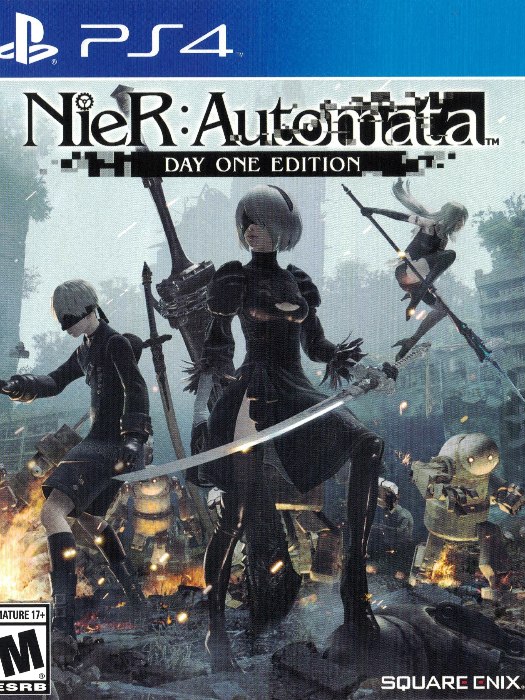Nier Automata PS4 boş oyun kutusu ve kapak baskısı