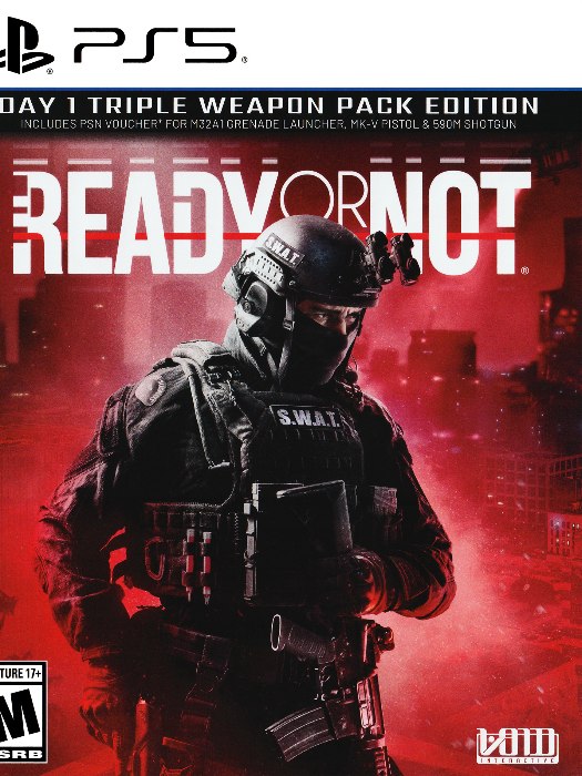 Ready Or Not PS5 boş oyun kutusu ve kapak baskısı