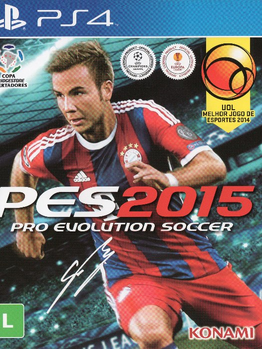 Pes 2015 PS4 boş oyun kutusu ve kapak baskısı