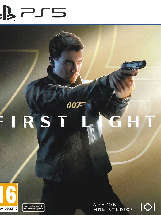 First Light 007 PS5 boş oyun kutusu ve kapak baskısı