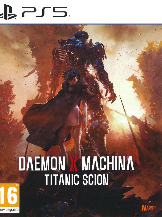 Daemon x machina titanic scion ps5 boş oyun kutusu ve kapak baskısı