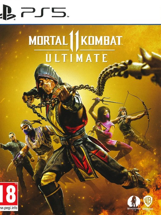 Mortal 11 kombat ultimate ps5 boş oyun kutusu ve kapak baskısı
