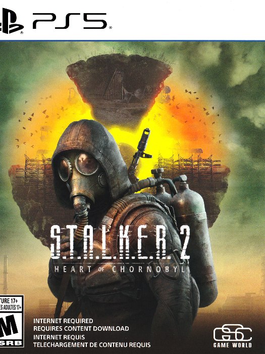 Stalker 2 heart of chornobyl ps5 boş oyun kutusu ve kapak baskısı