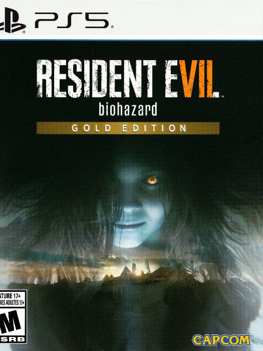 Resident evil biohazard gold edition ps5 boş oyun kutusu ve kapak baskısı