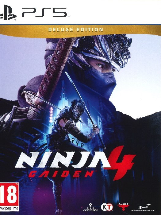 Ninja gaiden 4 deluxe edition ps5 boş oyun kutusu ve kapak baskısı
