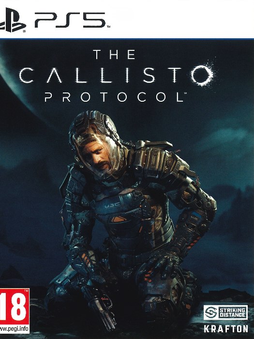 The callisto protocol ps5 boş oyun kutusu ve kapak baskısı