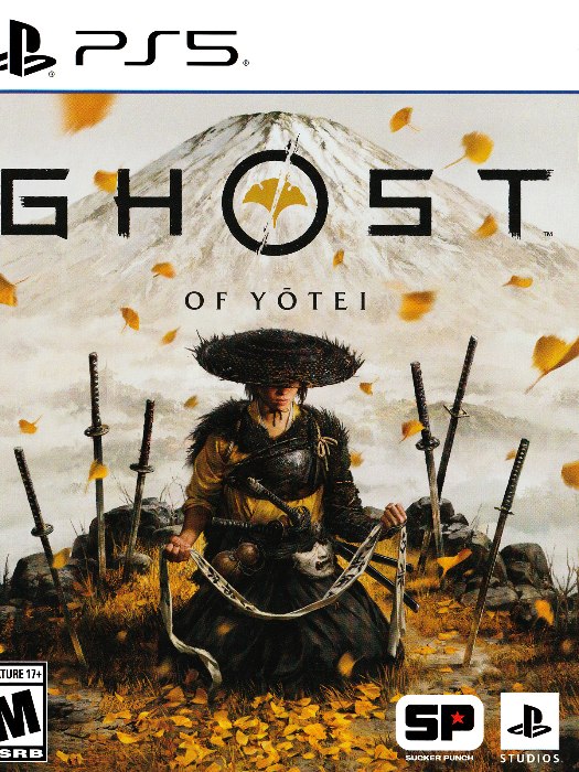 Ghost of yotei ps5 boş oyun kutusu ve kapak baskısı