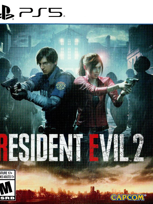 Resident evil 2 ps5 boş oyun kutusu ve kapak baskısı