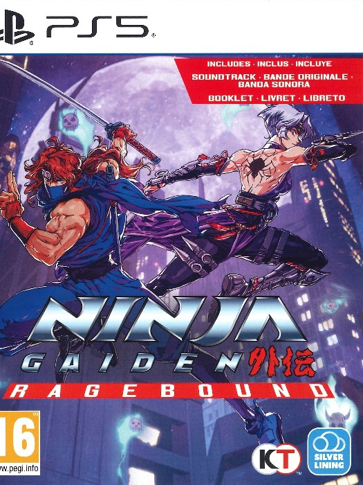 Ninja gaiden ragebound ps5 boş oyun kutusu ve kapak baskısı