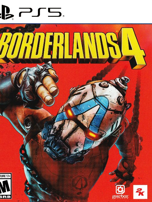 Borderlands 4 ps5 boş oyun kutusu ve kapak baskısı
