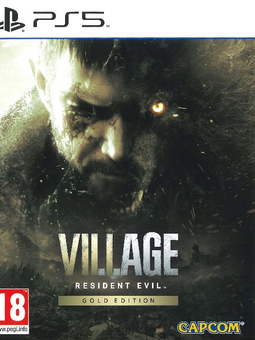 Resident evil village gold edition ps5 boş oyun kutusu ve kapak baskısı