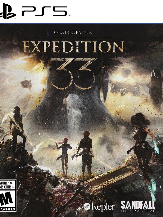Clair obscur expedition 33 ps5 boş oyun kutusu ve kapak baskısı