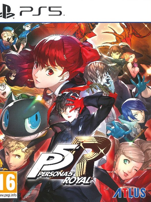 Persona 5 ps5 boş oyun kutusu ve kapak baskısı
