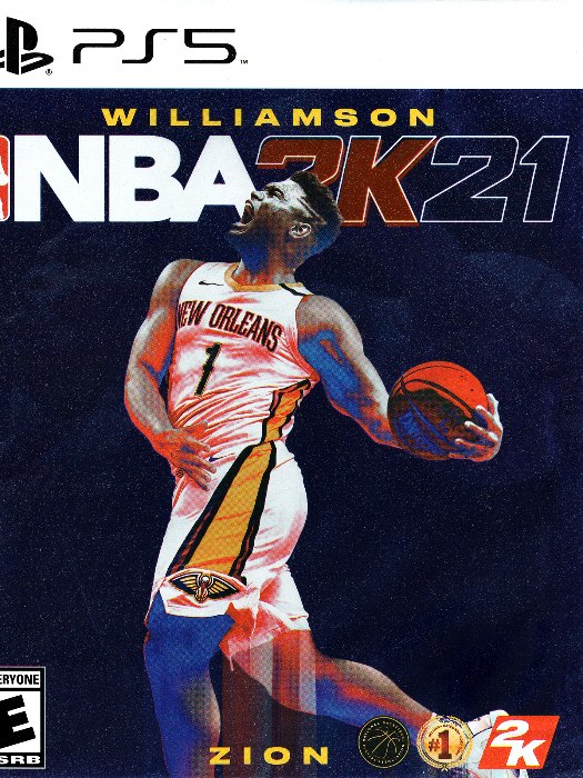 Nba2k21 ps5 boş oyun kutusu ve kapak baskısı