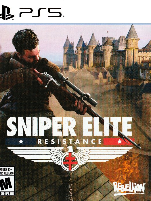 Sniper elite resistance ps5 boş oyun kutusu ve kapak baskısı