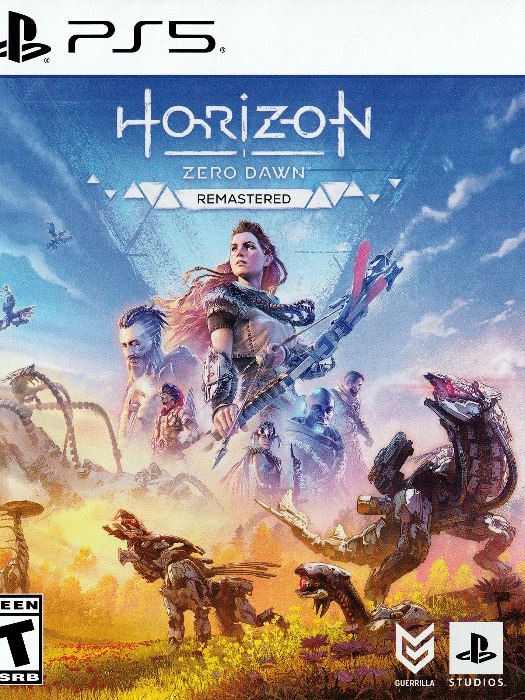 Horizon zero dawn remastered ps5 boş oyun kutusu ve kapak baskısı