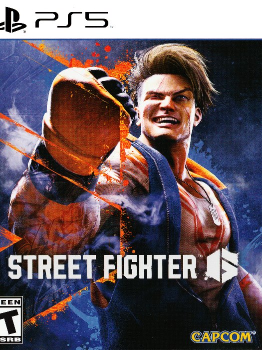 Street fighter 6 ps5 boş oyun kutusu ve kapak baskısı