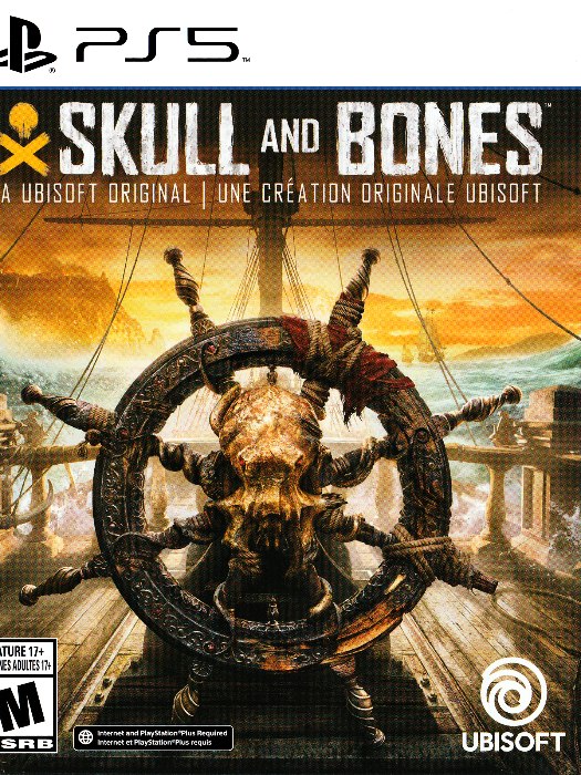 Skull and bones ps5 boş oyun kutusu ve kapak baskısı
