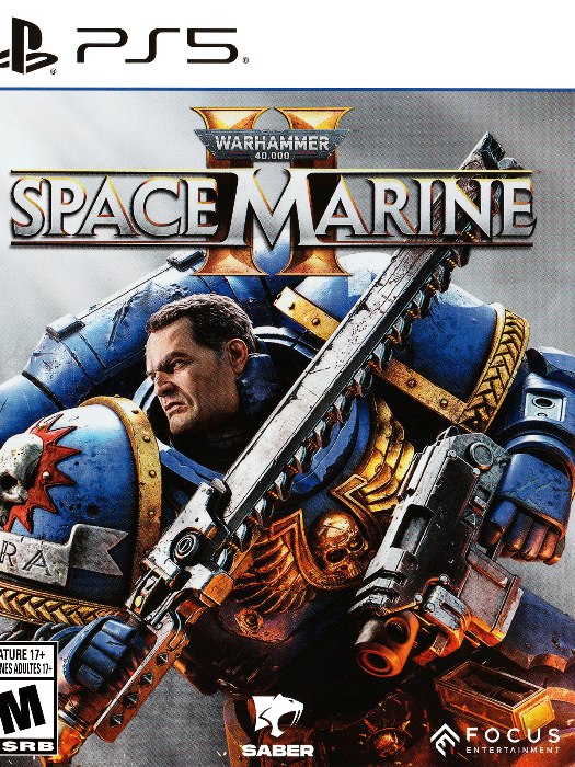Warhammer 40.000 space marine 2 ps5 boş oyun kutusu ve kapak baskısı