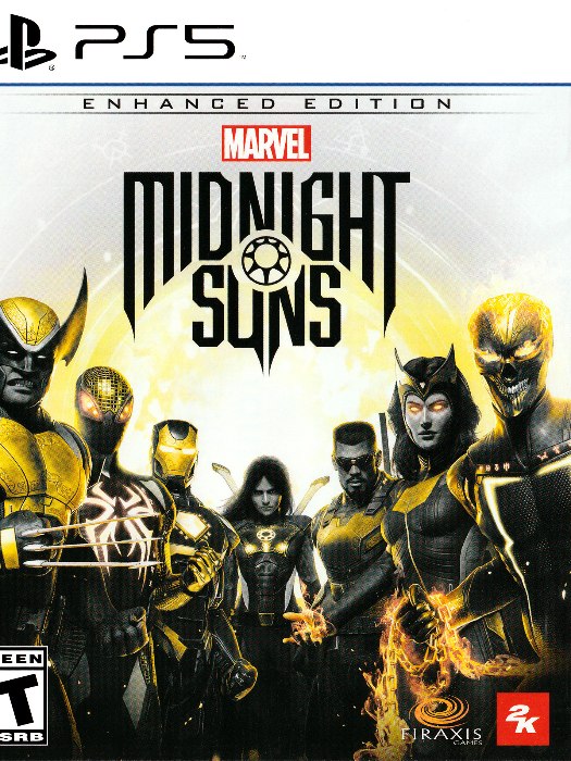 Marvel midnight suns enhanced edition ps5 boş oyun kutusu ve kapak baskısı