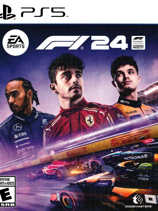 F1 2024 ps5 boş oyun kutusu ve kapak baskısı