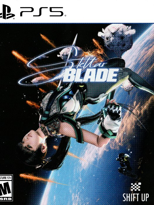 Stellar blade ps5 boş oyun kutusu ve kapak baskısı