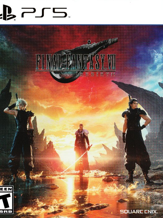 Final fantasy VII rebirth ps5 boş oyun kutusu ve kapak baskısı