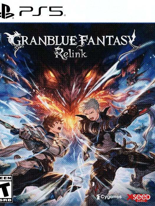 Granblue fantasy relink ps5 boş oyun kutusu ve kapak baskısı