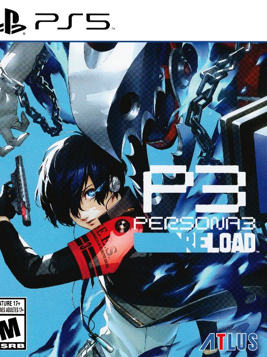 Persona 3 reload ps5 boş oyun kutusu ve kapak baskısı