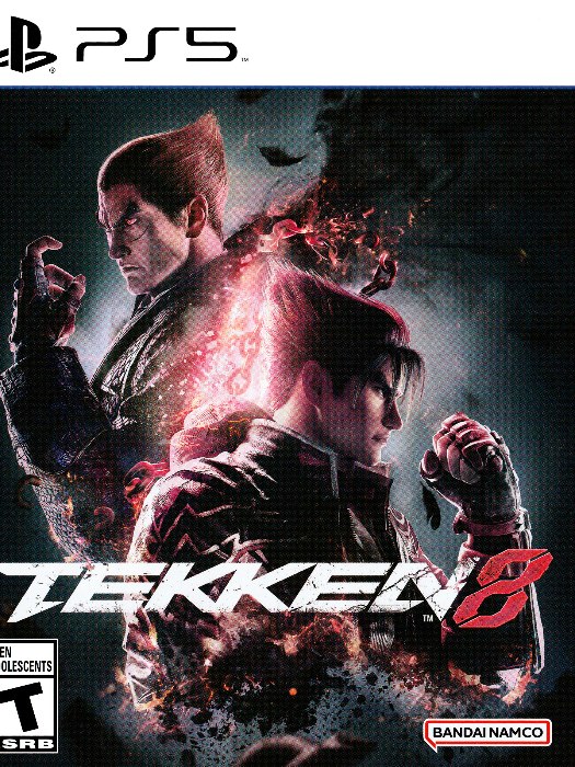 Tekken 8 ps5 boş oyun kutusu ve kapak baskısı